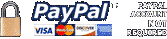 We accept Paypal and credit/debit/charge card payments
