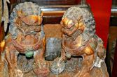 Chinese cast iron Fo Dogs/Temple Lions, c1890